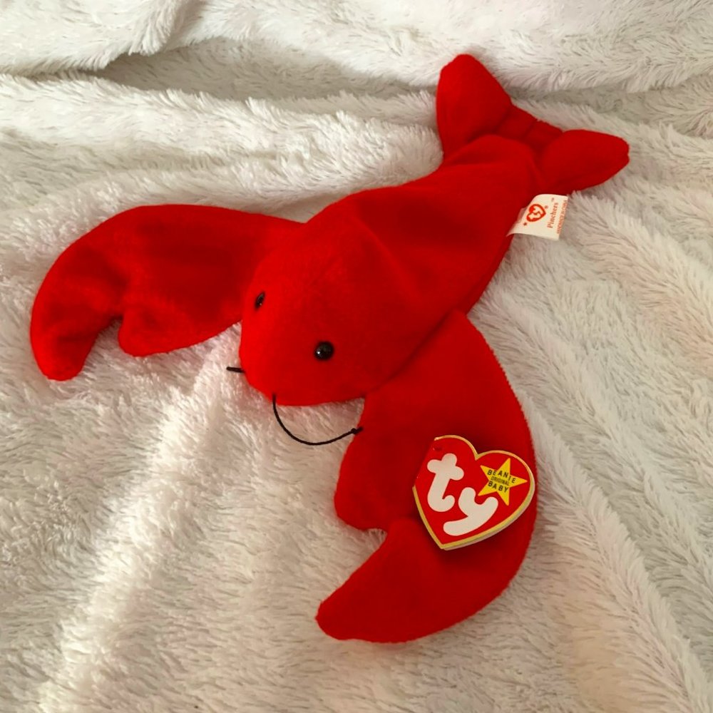 Beanie Baby - Pinchers - Original - TAG ERRORS - PVC PELLETS